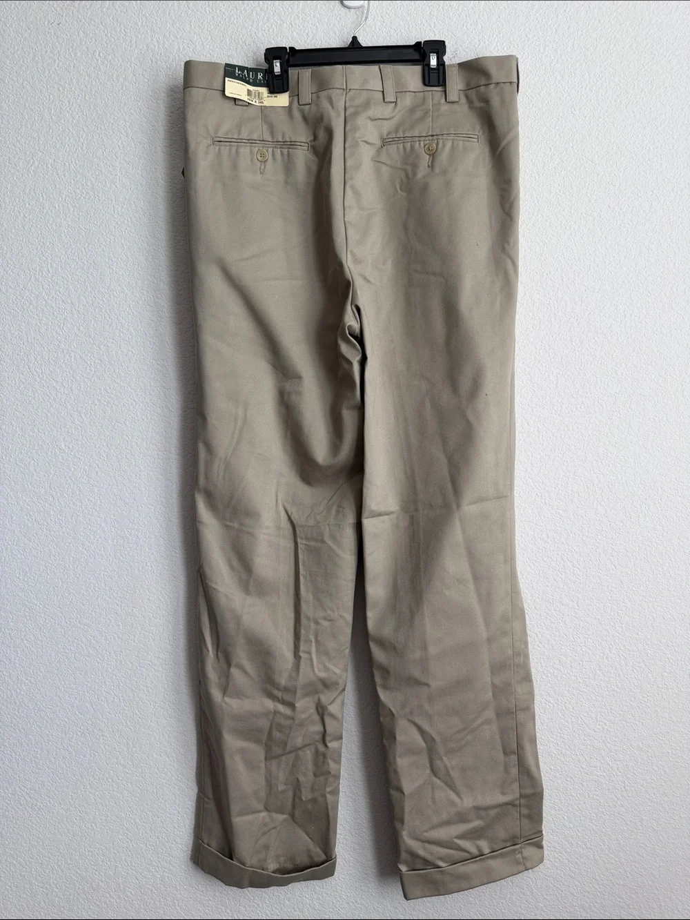 Lauren Ralph Lauren Men's Khaki Straight Pants, Size W36 X L34, NWT